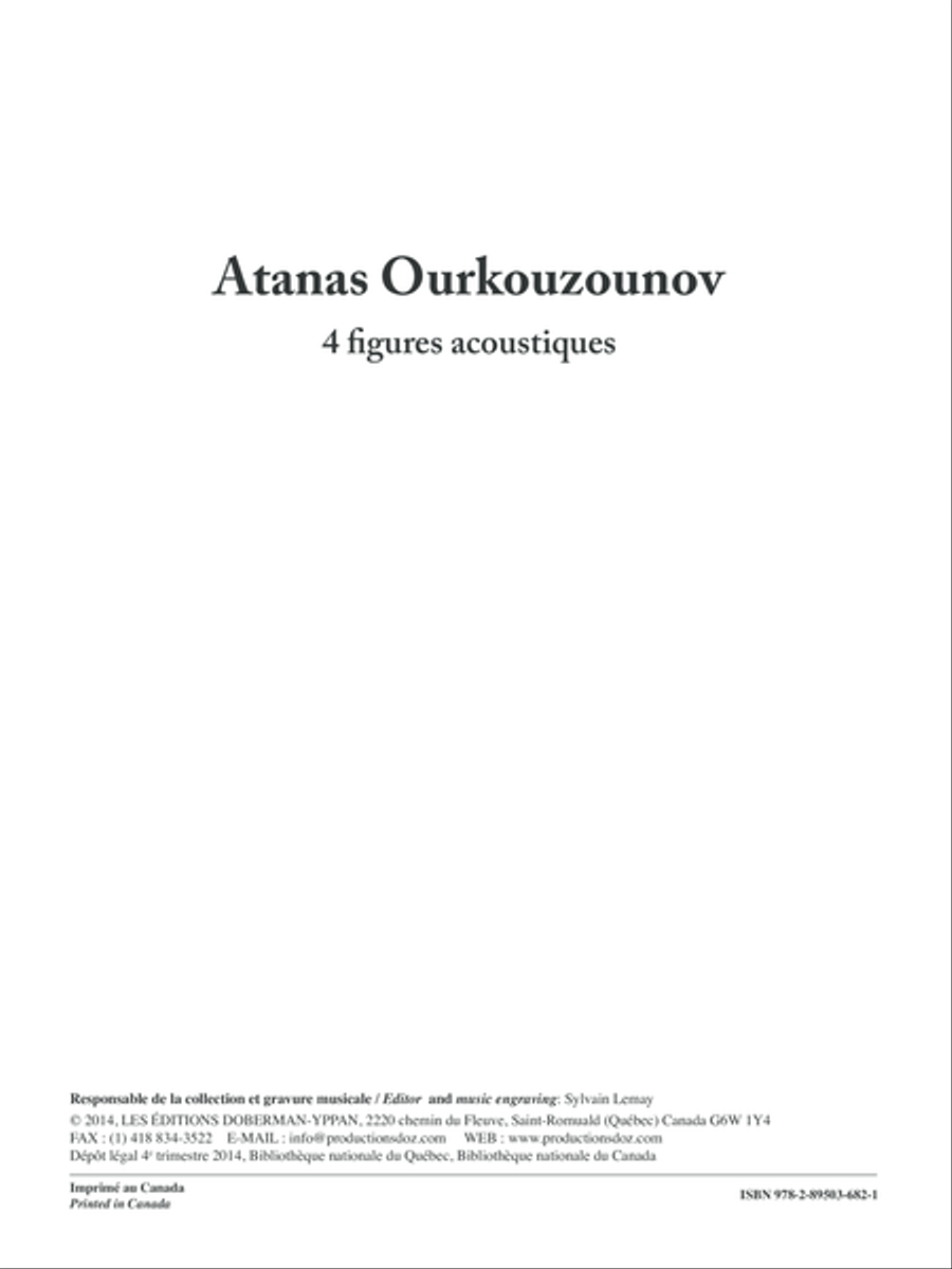 4 figures acoustiques 4 figures acoustiques Guitar Ensemble scores gallery preview page 1
