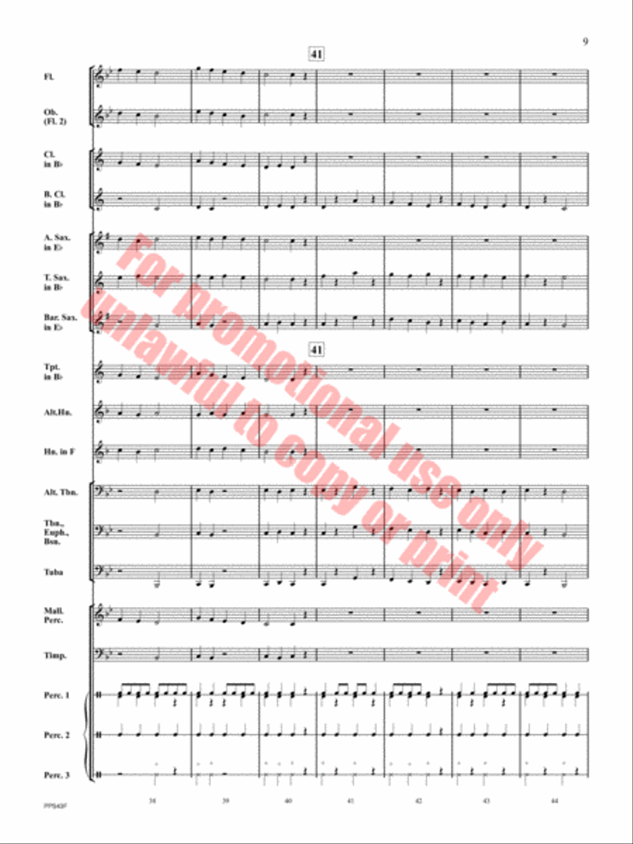 False Start Concert Band scores gallery preview page 10