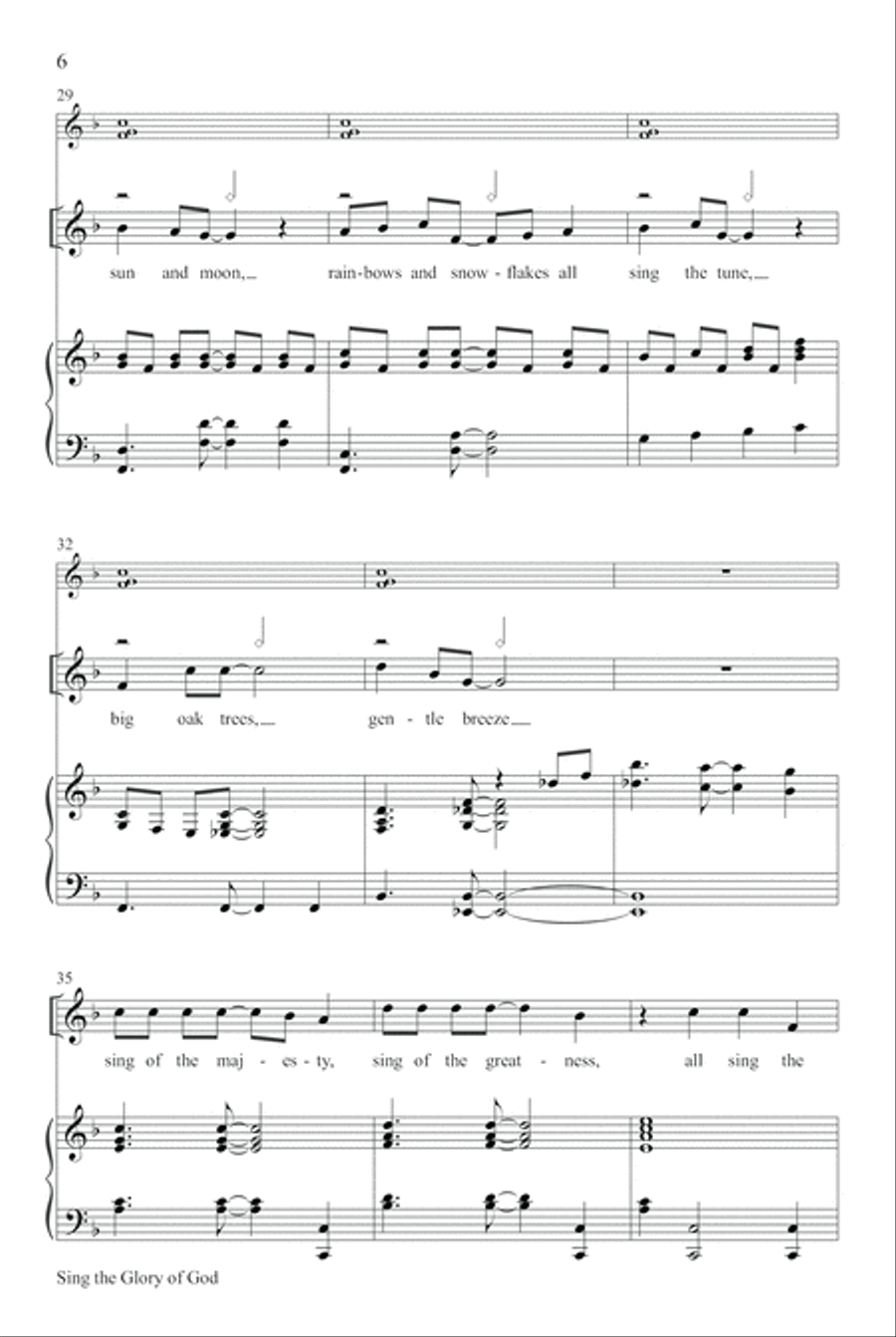 Sing the Glory of God Unison Choir scores gallery preview page 5