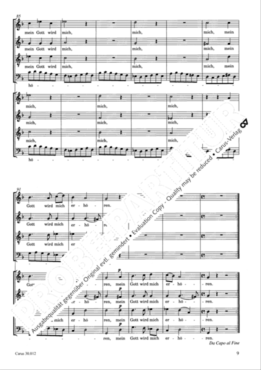 Ich will auf den Herren schauen 4-Part scores gallery preview page 10