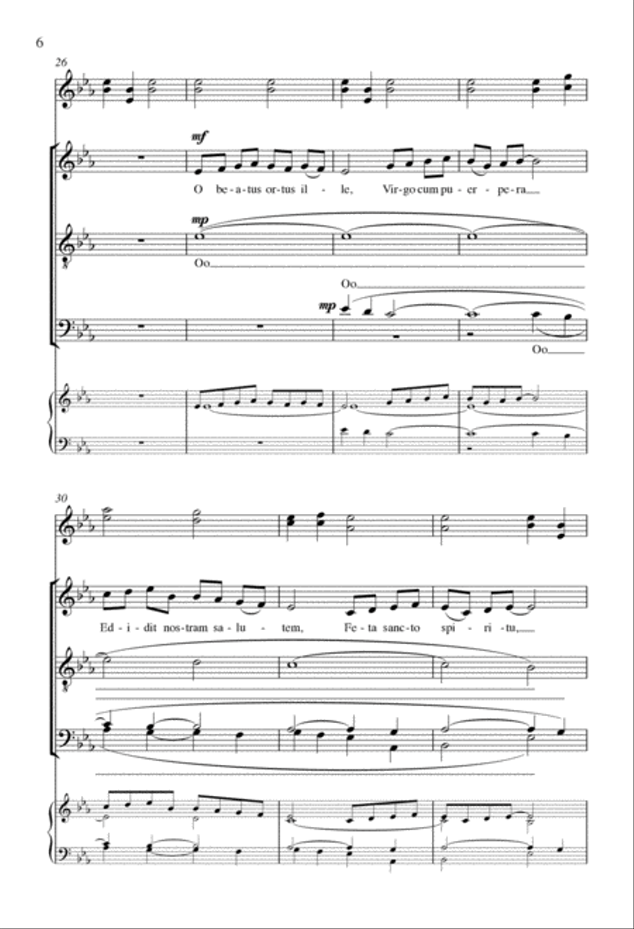 Corde Natus Ex Parentis 4-Part scores gallery preview page 5