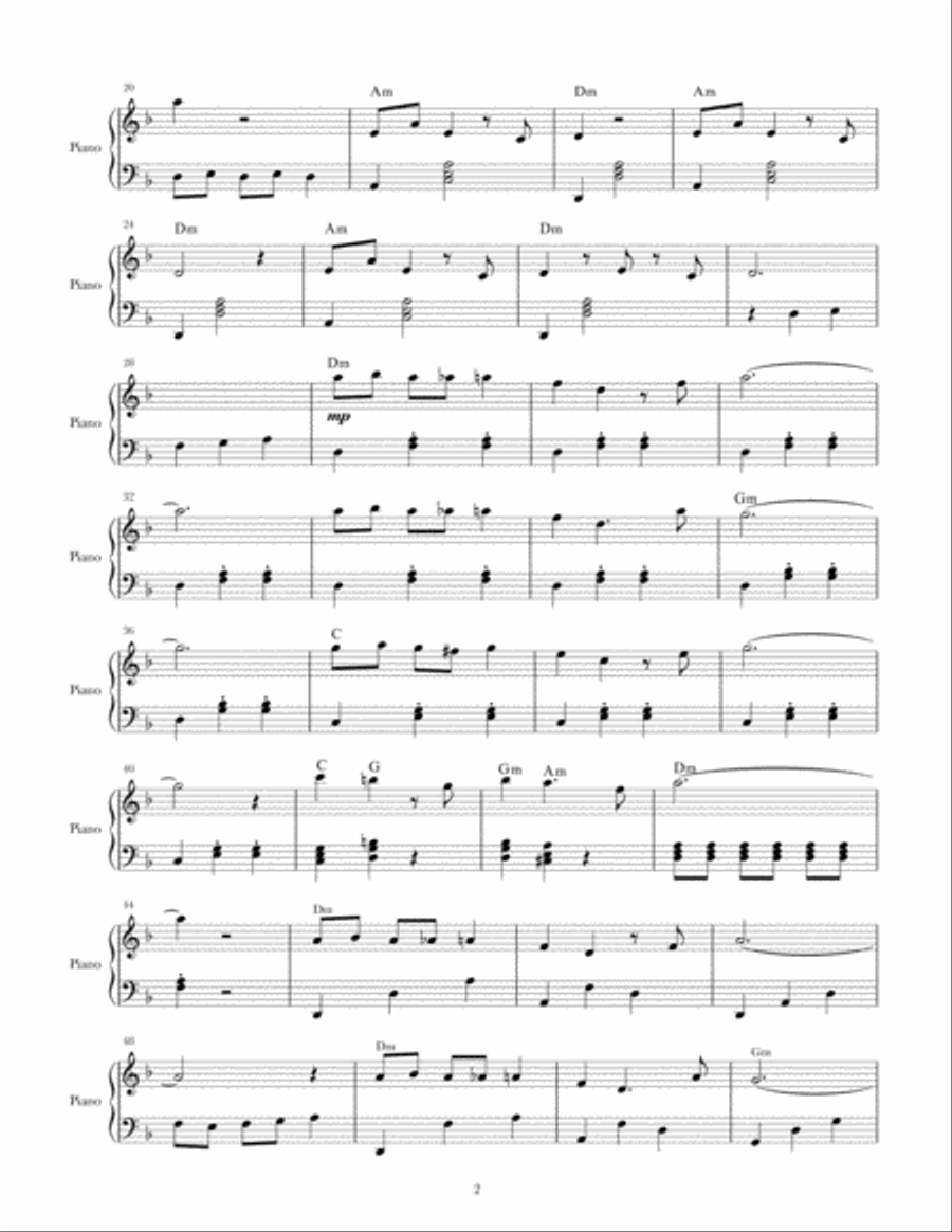 Choori Choori Piano Solo scores gallery preview page 2
