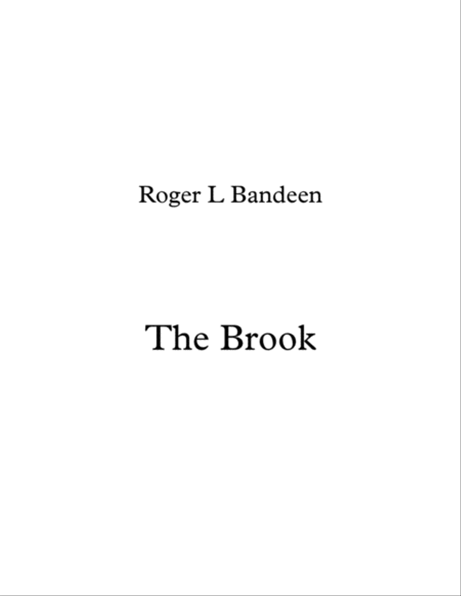 The Brook Piano Solo scores gallery preview page 1
