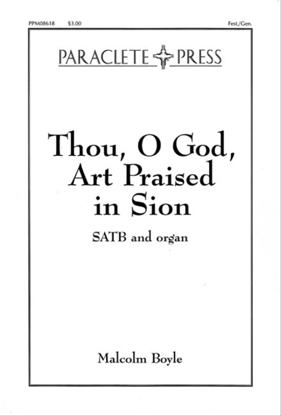 Thou O God Art Praised in Sion image number null