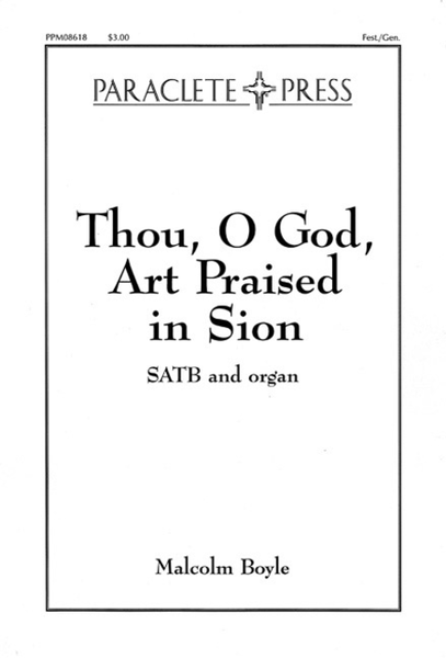 Thou O God Art Praised in Sion image number null