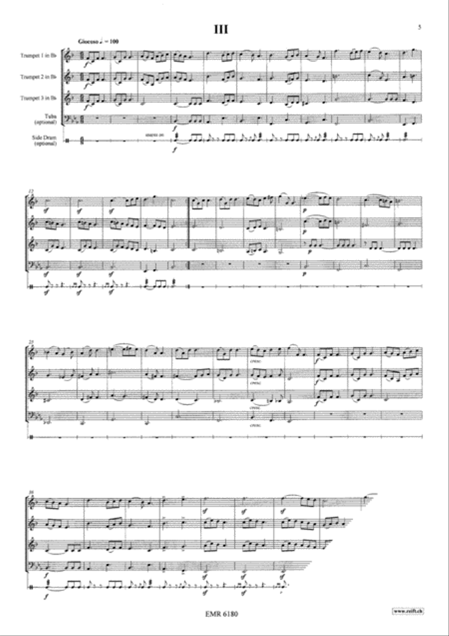 Les Trompettes de Lucifer / Confrerie du Guillon Trumpet Trio scores gallery preview page 5