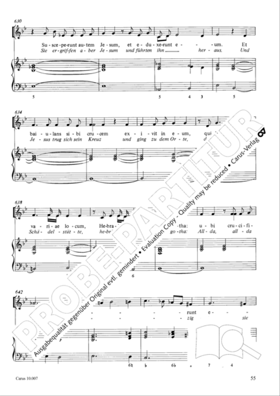 St. John Passion (Johannes-Passion) TB scores gallery preview page 56