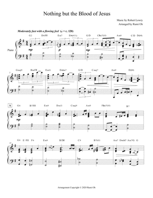 NOTHING BUT THE BLOOD OF JESUS (Hymn Arrangement for Advanced Solo Piano)