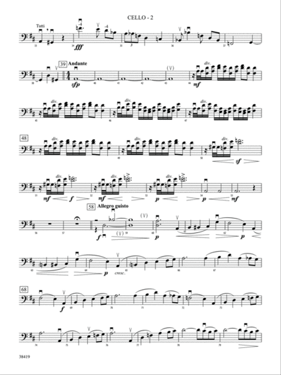 Highlights from the 1812 Overture: Cello String Orchestra scores gallery preview page 2