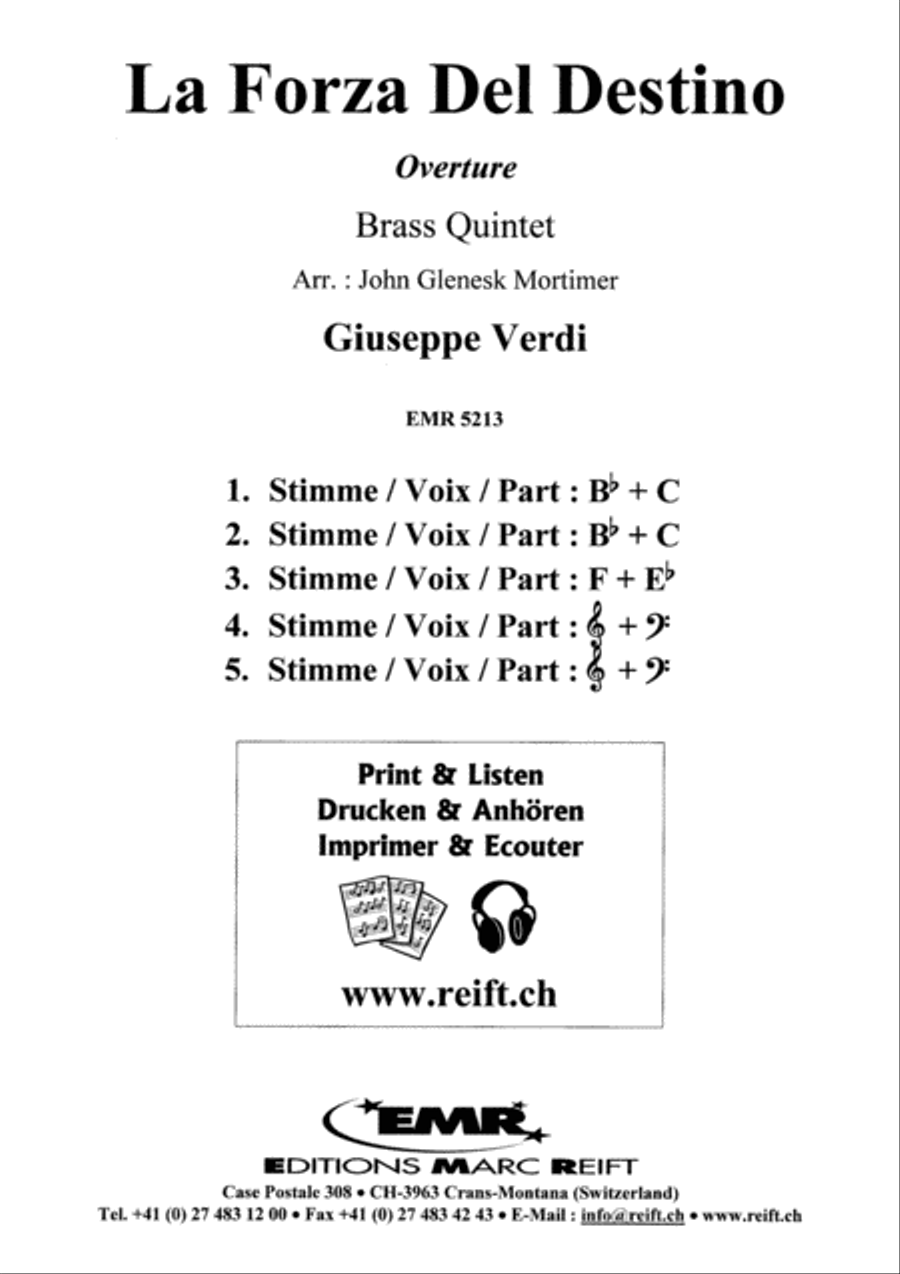 La Forza Del Destino Brass Ensemble scores gallery preview page 2