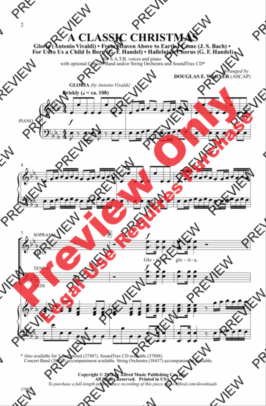 A Classic Christmas 4-Part scores gallery preview page 2