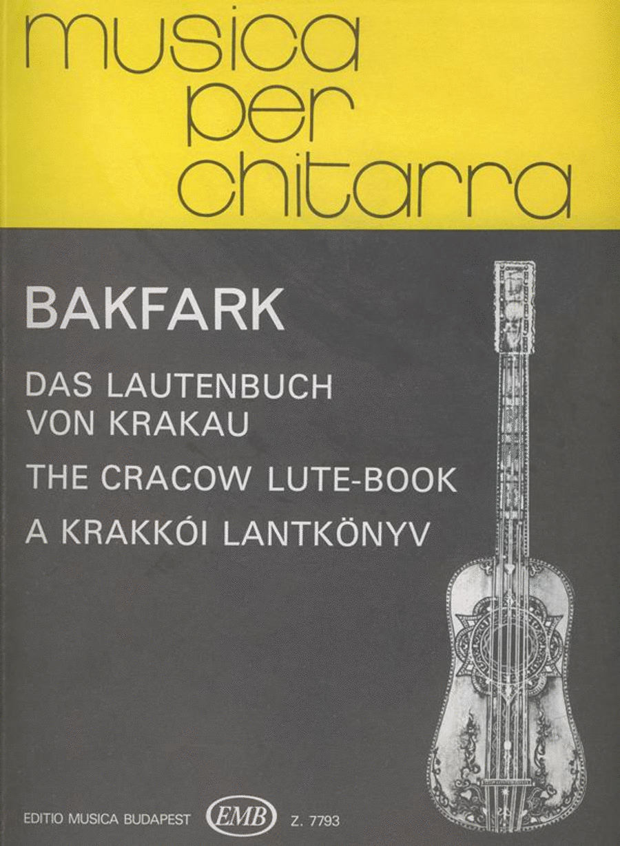 Opera omnia - Das Lautenbuch von Krakau Serie B Guitar scores gallery preview page 1