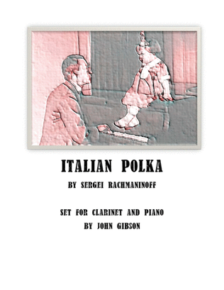 Book cover for Italian Polka set for Clarinet and Piano