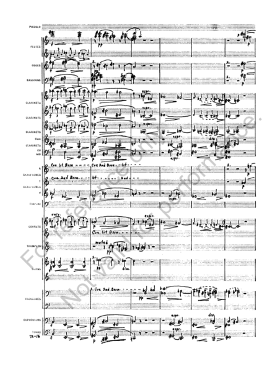 Symphony No. 1 Concert Band scores gallery preview page 19