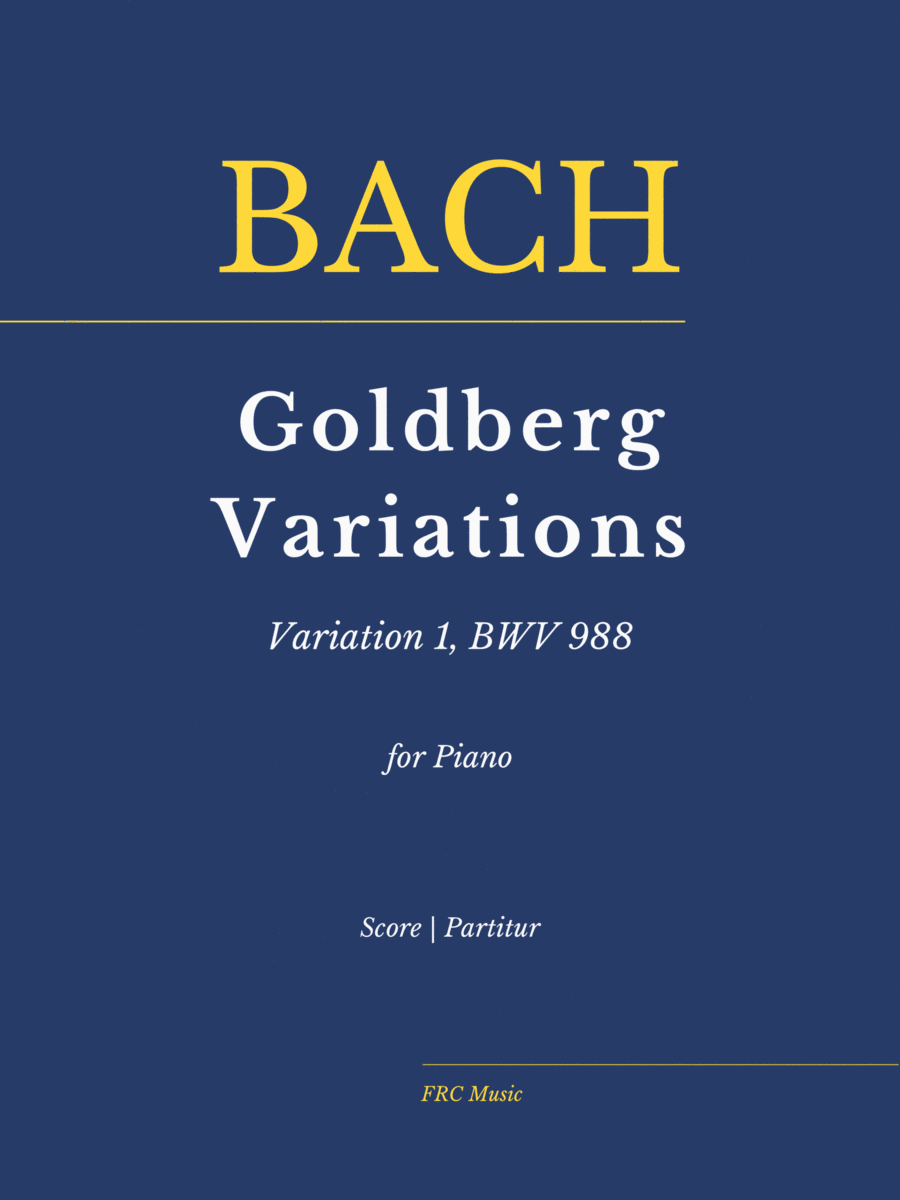 Bach: Goldberg Variations - Variation 1 - BWV 988 (as played by Víkingur Ólafsson) image number null
