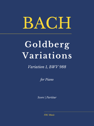 Book cover for Bach: Goldberg Variations - Variation 1 - BWV 988 (as played by Víkingur Ólafsson)