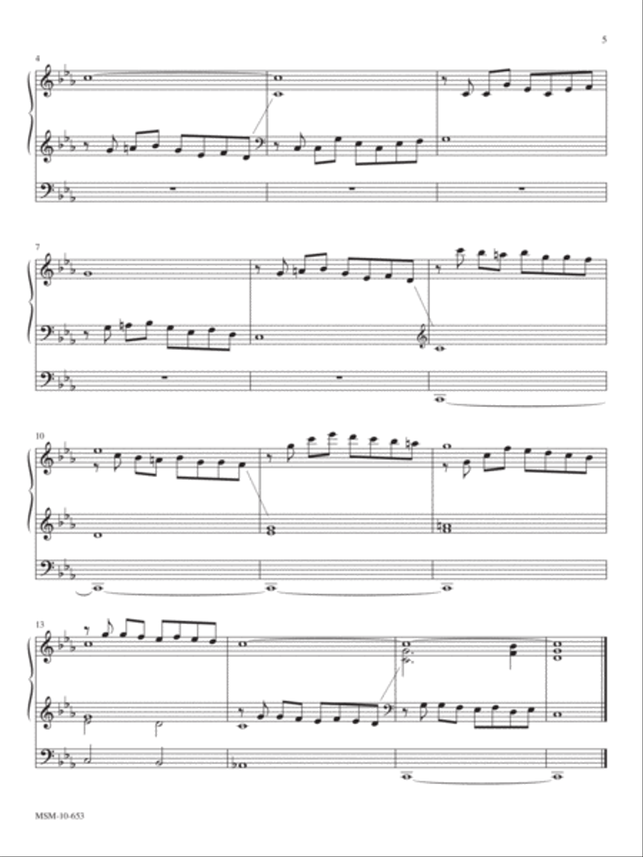 Partita on Built on the Rock Organ scores gallery preview page 4