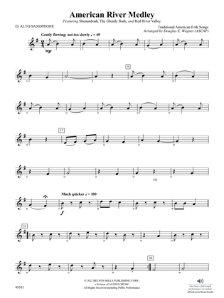 American River Medley: E-flat Alto Saxophone