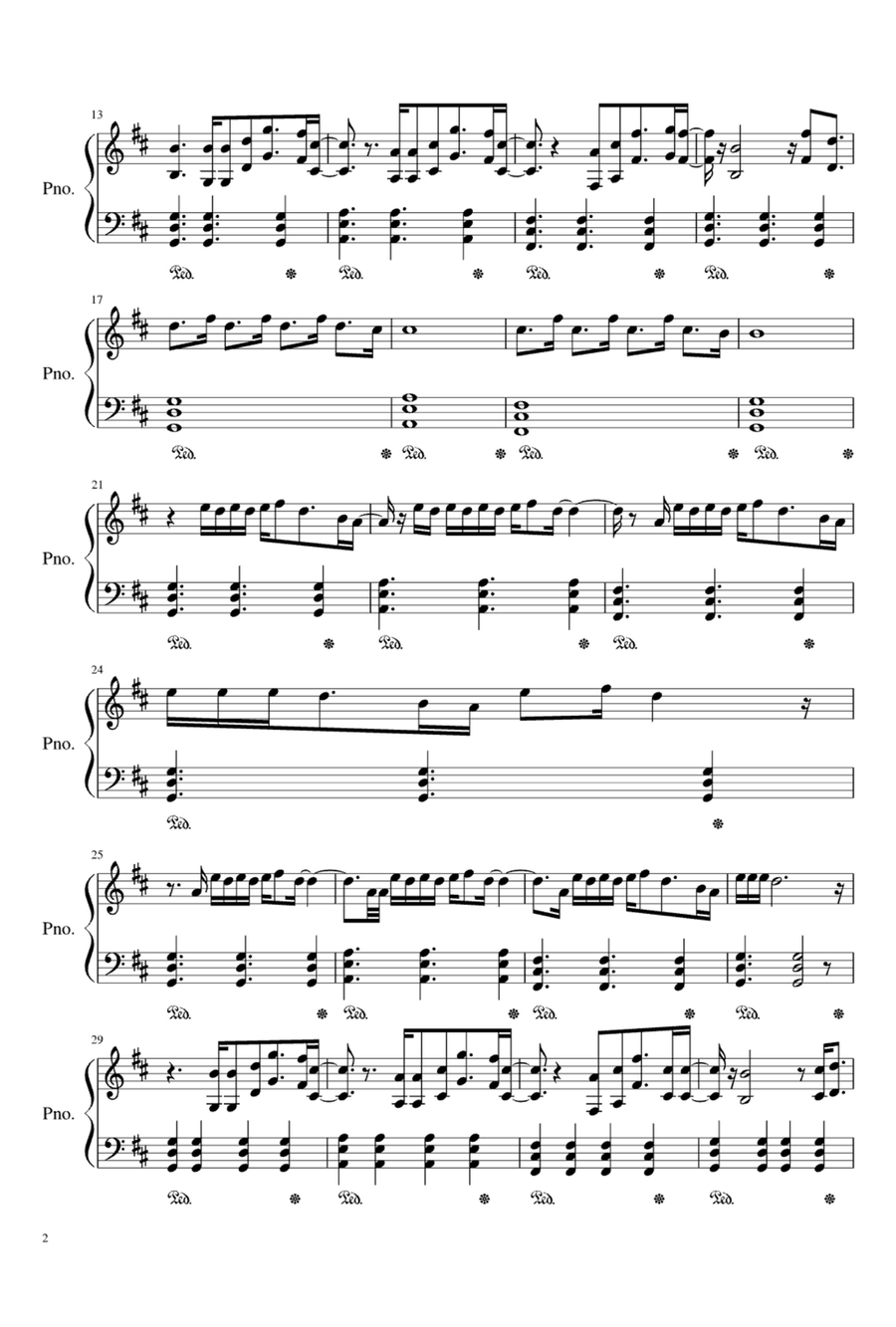 Lonely Easy Piano scores gallery preview page 2