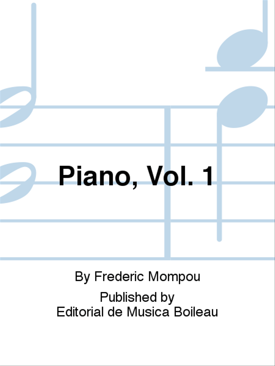 Piano, Vol. 1 Piano, Vol. 1 Piano Solo scores gallery preview page 1