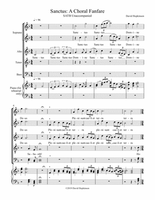 Sanctus: A Choral Fanfare for SSATB