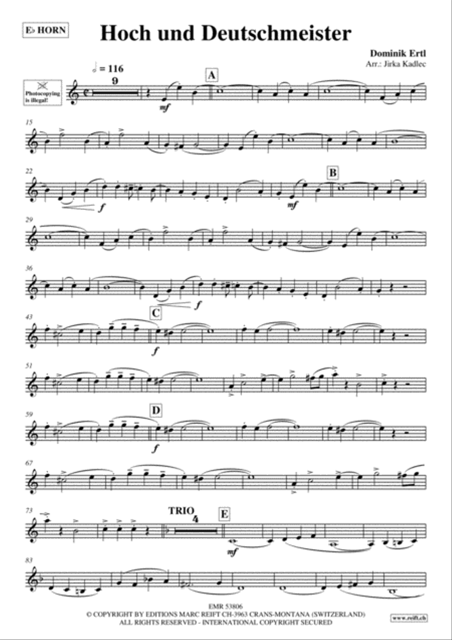 Hoch und Deutschmeister Hoch und Deutschmeister Horn scores gallery preview page 2