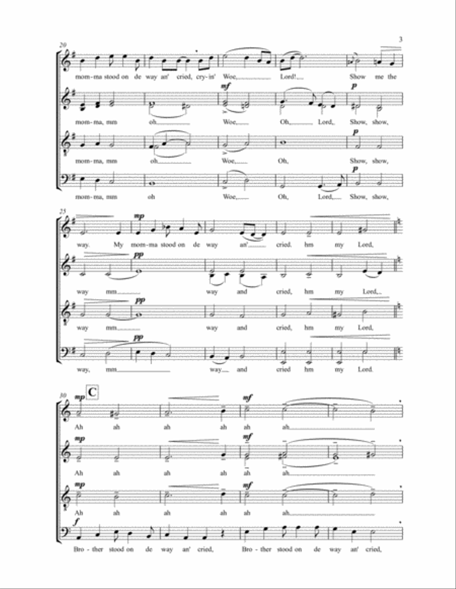 Blind Man 4-Part scores gallery preview page 4