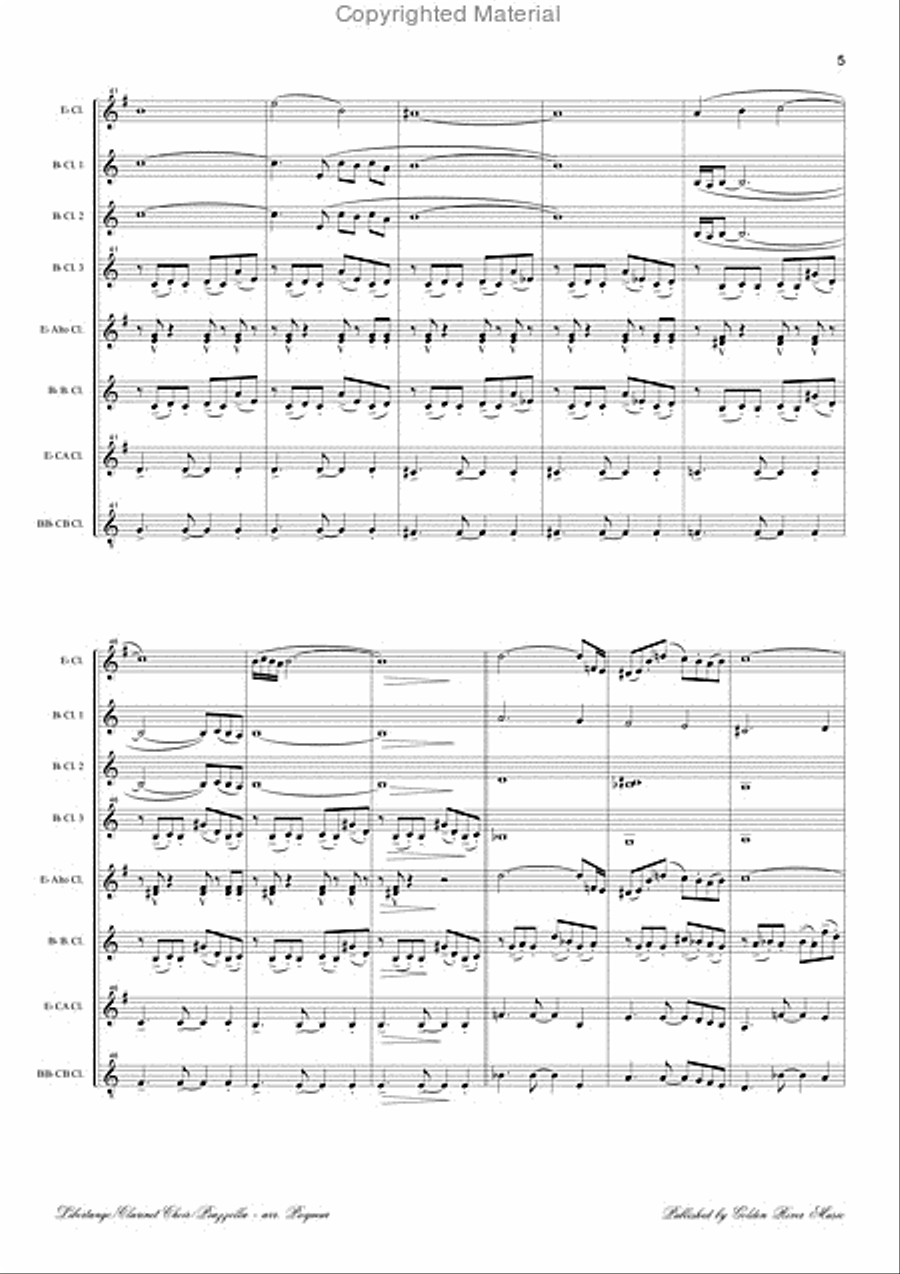 Libertango for clarinet choir Clarinet Choir scores gallery preview page 6