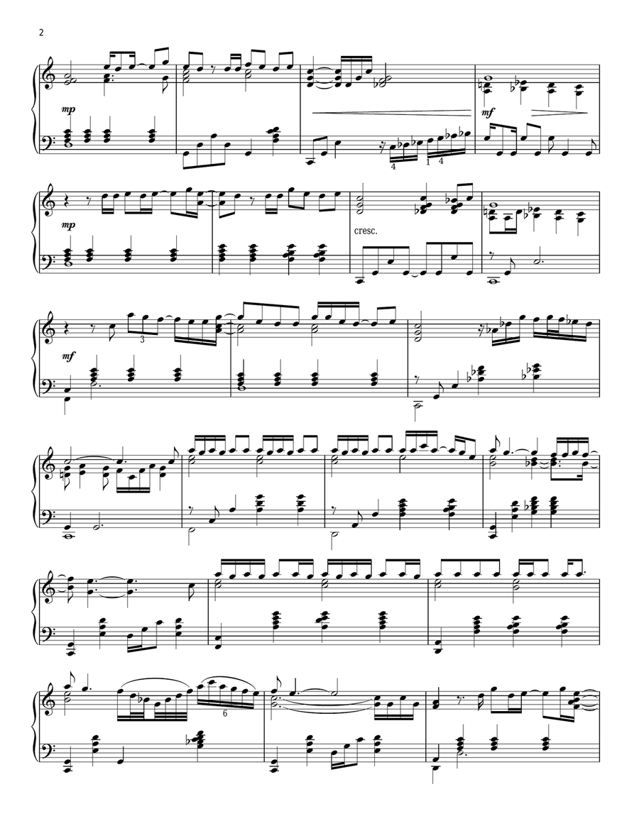 November Rain Piano Solo scores gallery preview page 2