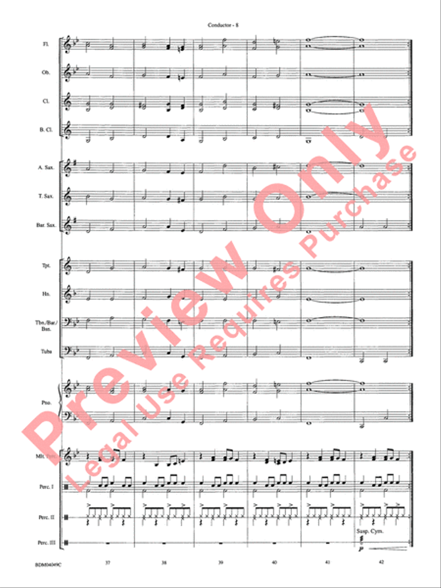Cameroon Concert Band scores gallery preview page 11