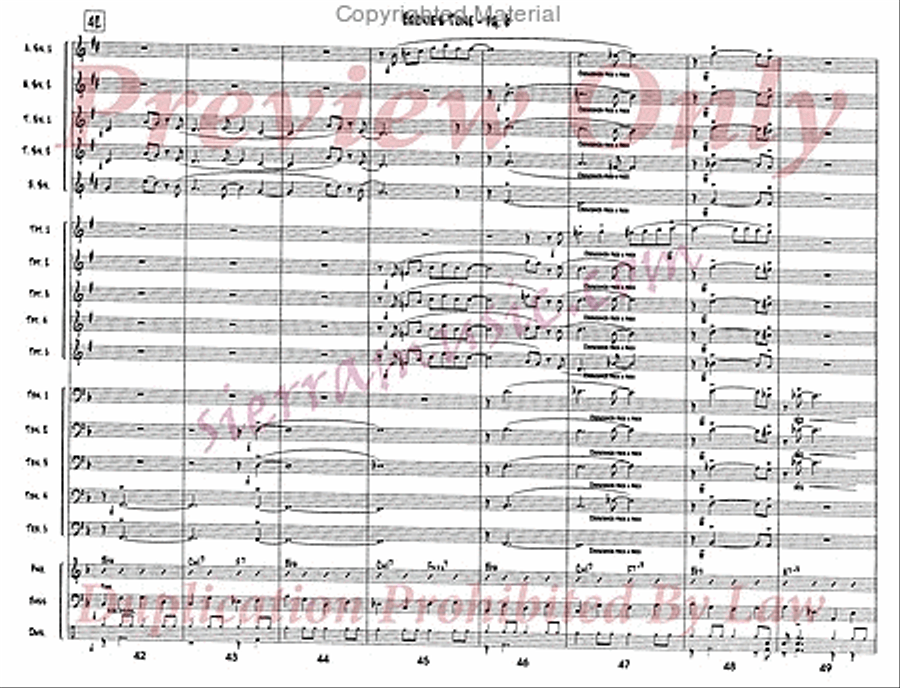 Bernie's Tune Jazz Ensemble scores gallery preview page 7