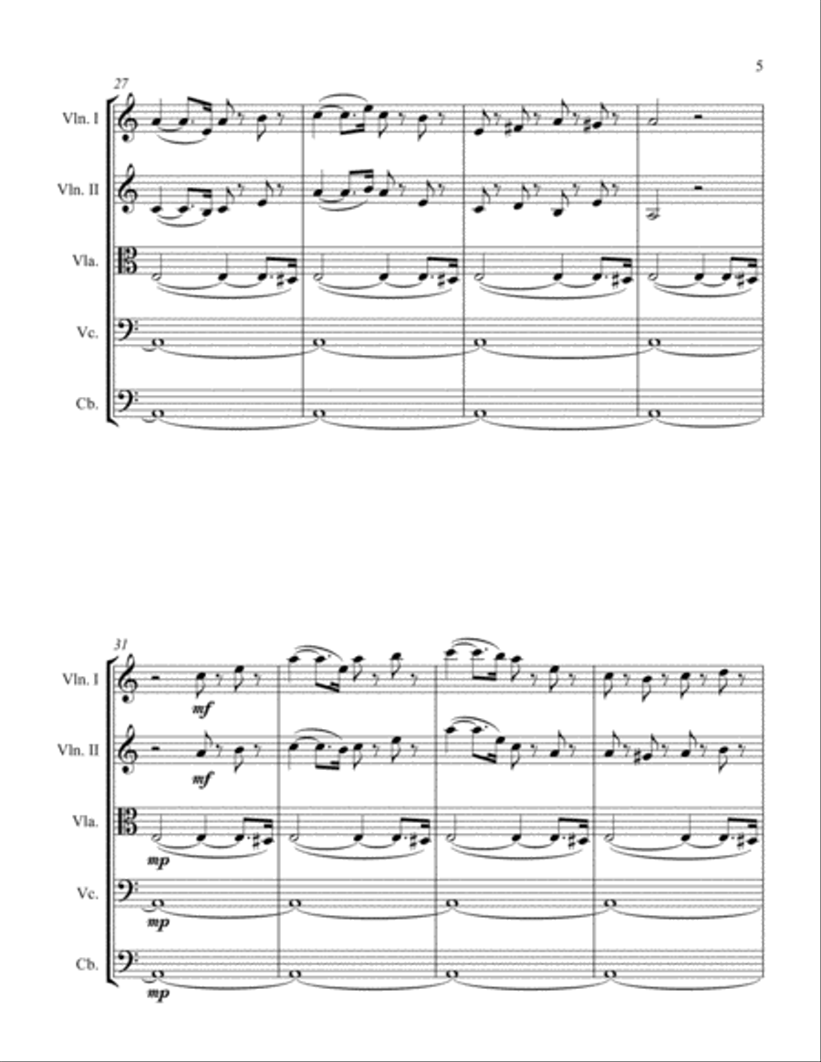Turkish Rondo String Orchestra scores gallery preview page 5