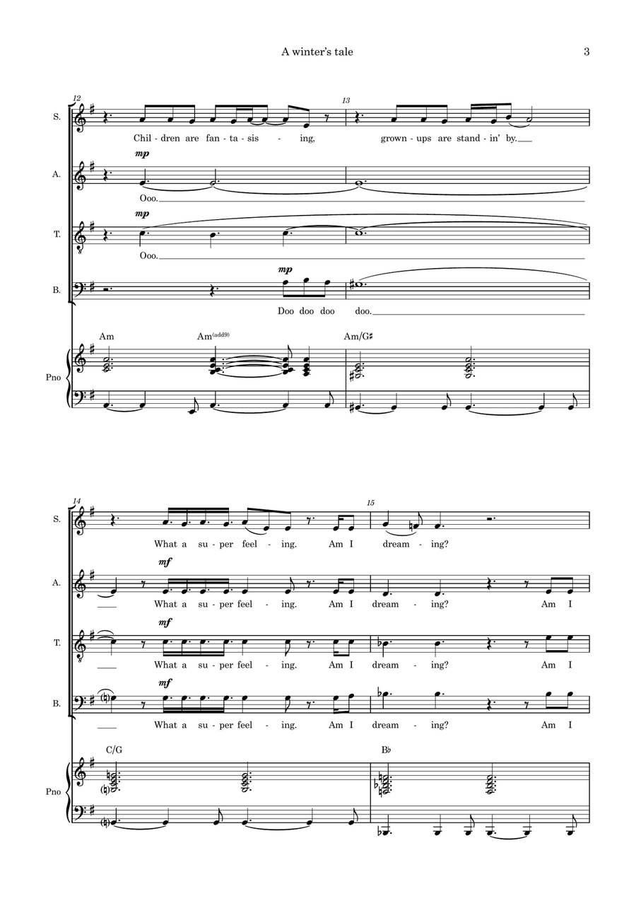 A Winter's Tale 4-Part scores gallery preview page 3