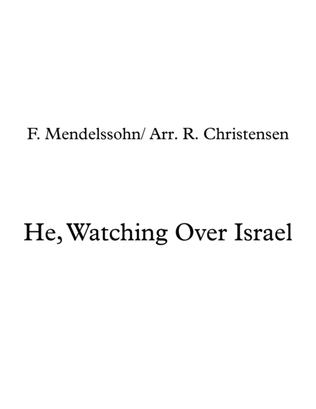 Book cover for He, Watching Over Israel- String Orchestra