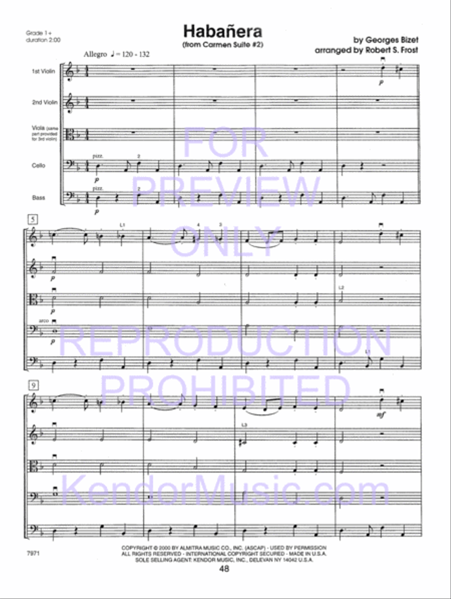 Kendor Concert Favorites , Volume 1 (Score) - with MP3s String Orchestra scores gallery preview page 109