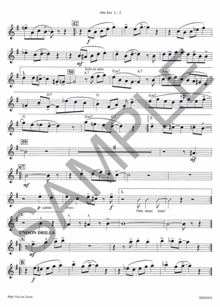 Developing Jazz Band Collection - Alto Saxophone 2 image number null
