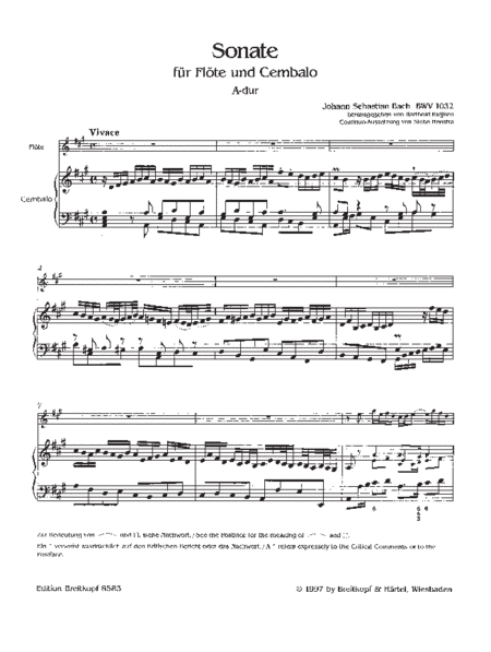 Sonata in A major BWV 1032