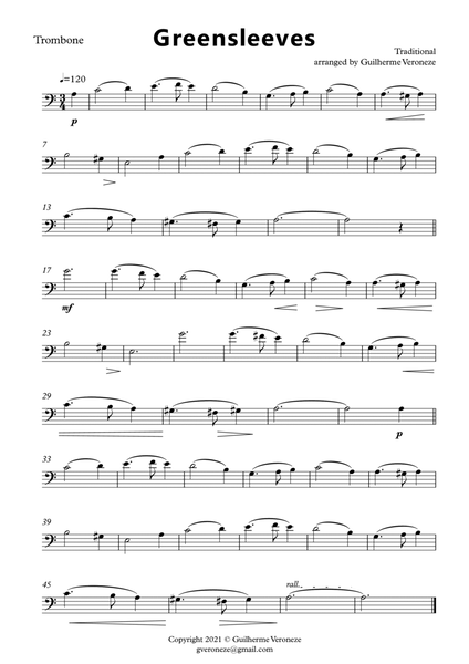 Greensleeves (Trombone duet) image number null