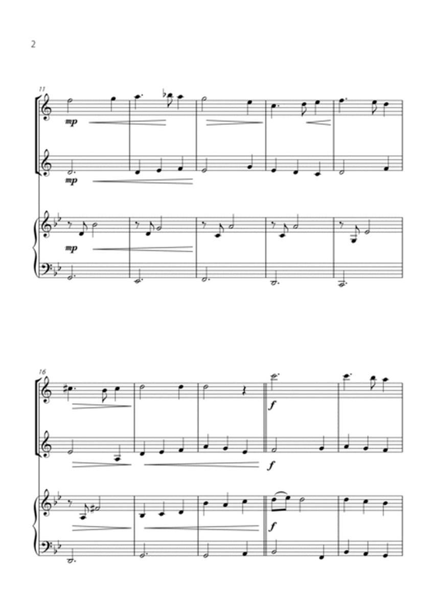 "Green Sleeves" - Beautiful easy version for HORN in F DUET with PIANO image number null