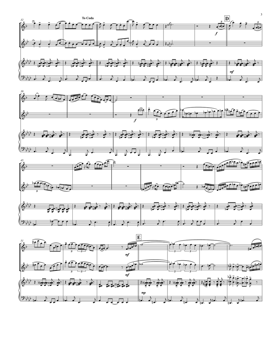 The Girl From Ipanema (garôta De Ipanema) Woodwind Ensemble scores gallery preview page 3