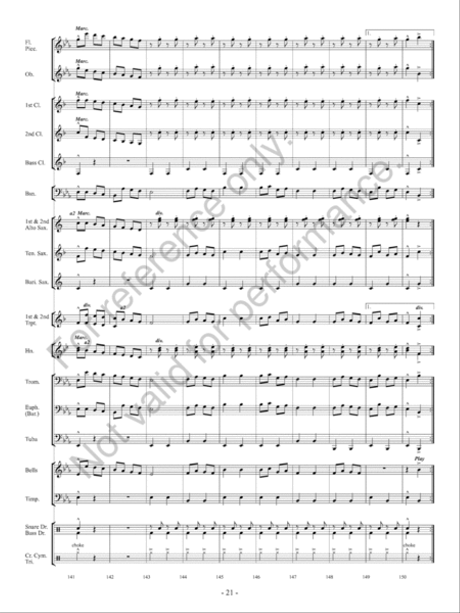 Orpheus Concert Band scores gallery preview page 22
