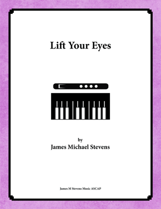 Book cover for Lift Your Eyes - Flute & Piano