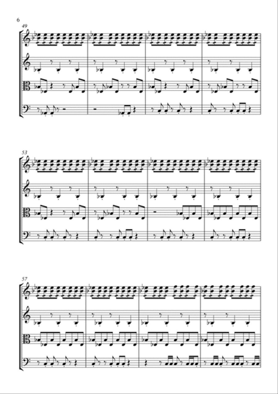 Cuarteto de cuerdas No. 1 Op. 1 - Alejandro Soqui (Score) String Quartet scores gallery preview page 6