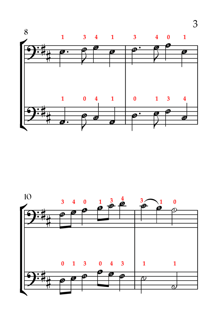 Deck the Halls (CELLO DUET - EASY LEVEL) String Duet scores gallery preview page 4