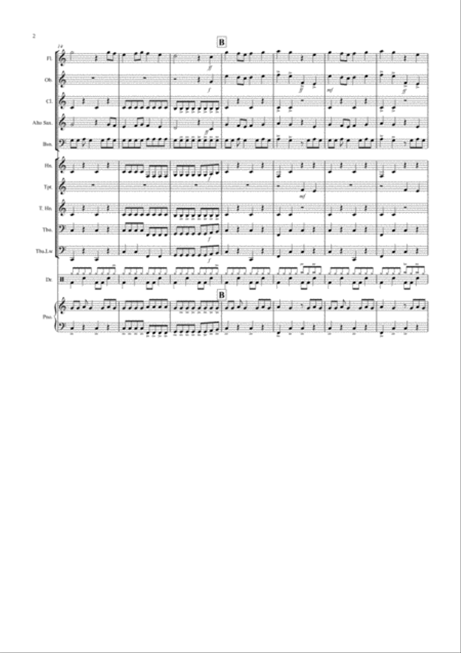 Vivaldi Rock's for School Wind Band Concert Band scores gallery preview page 2