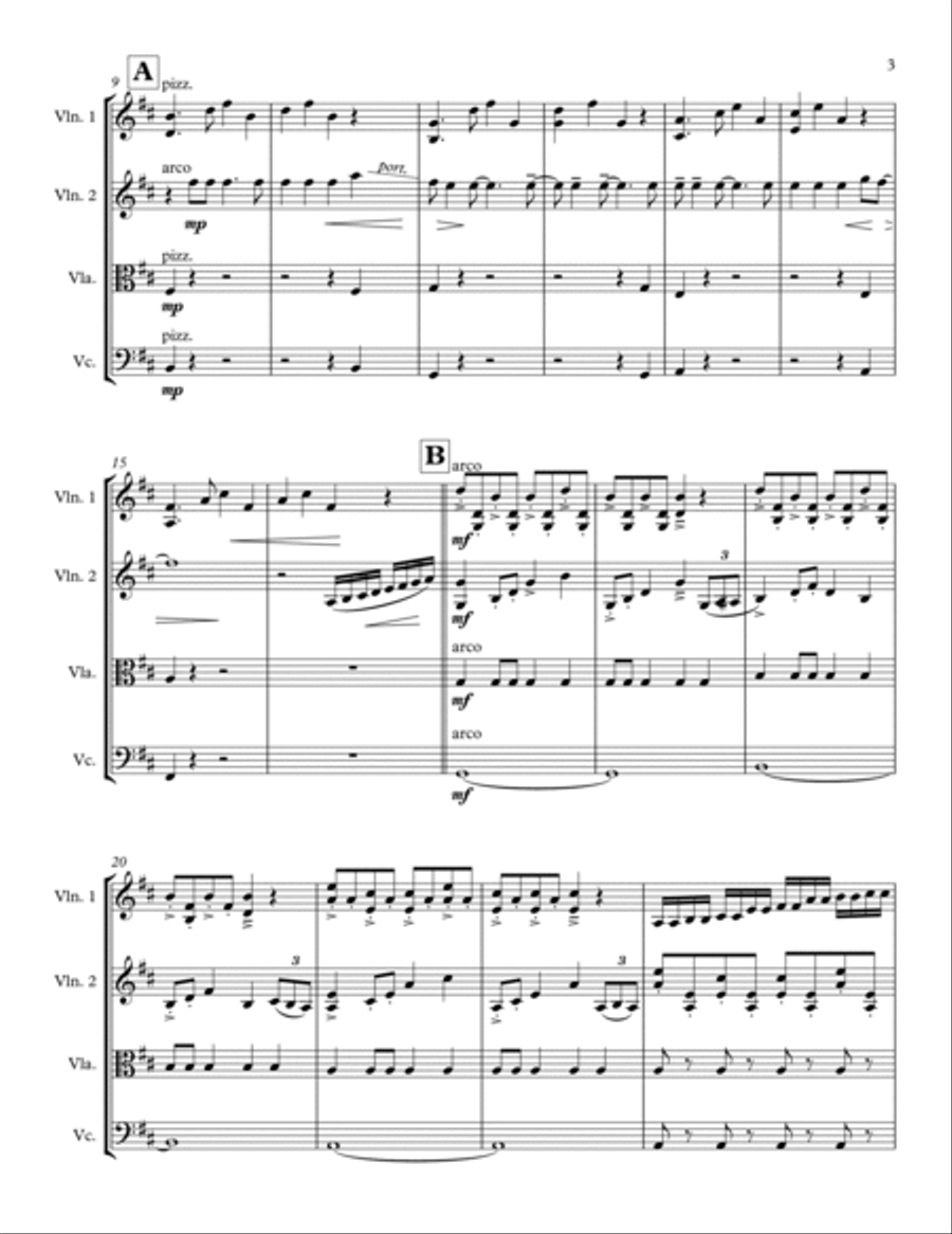 Chandelier String Quartet scores gallery preview page 3