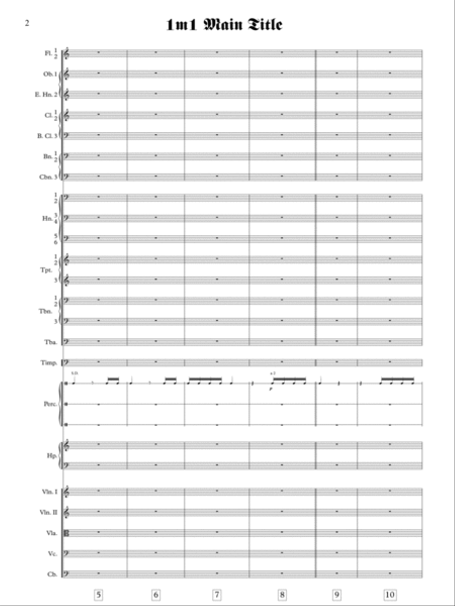 Where Eagles Dare (Theme) - Score Only Full Orchestra scores gallery preview page 4