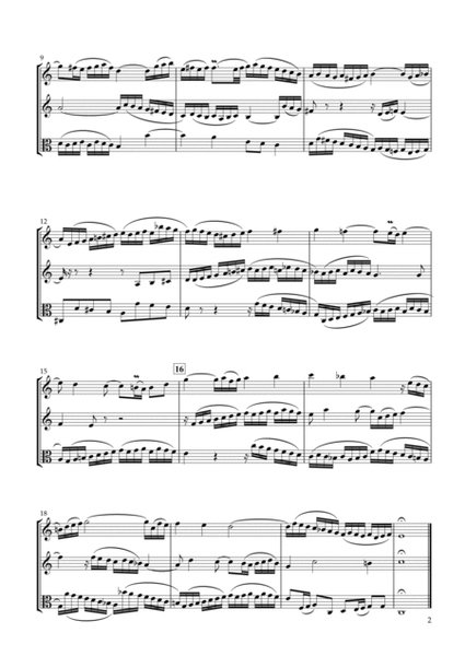 Sinfonia No.1 BWV.787 for Two Violins & Viola image number null