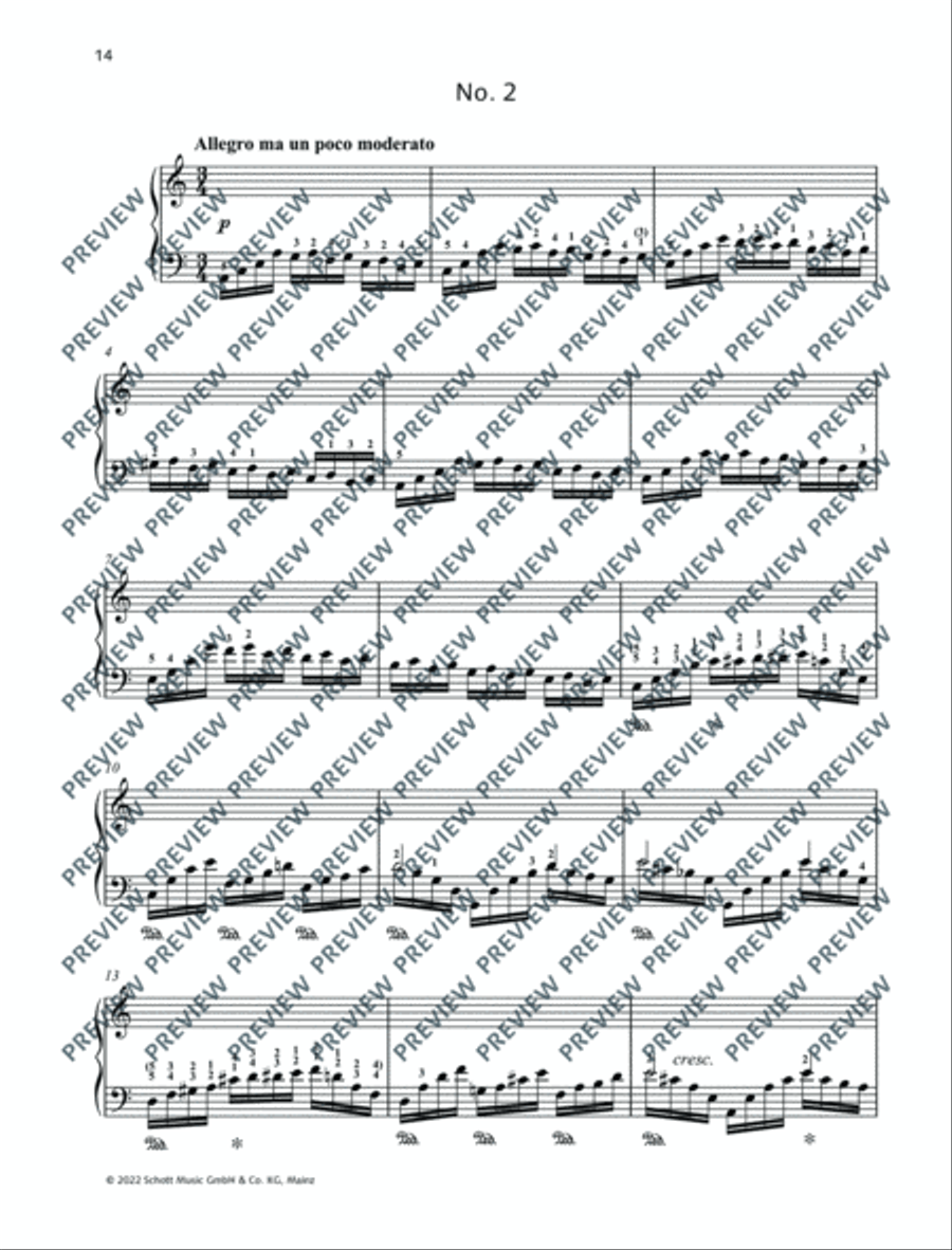 12 Etudes for the Left Hand Piano Method scores gallery preview page 15