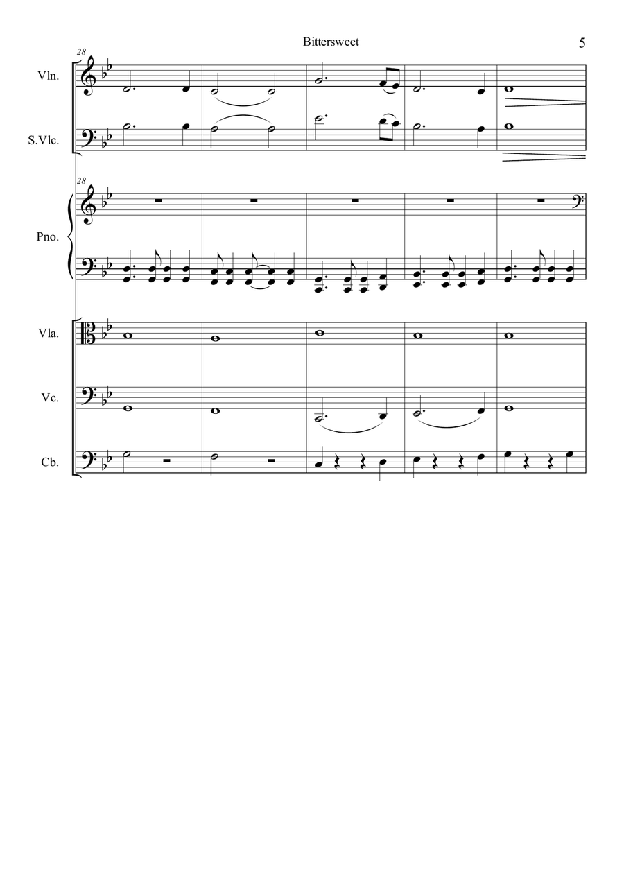 Bittersweet String Orchestra scores gallery preview page 5